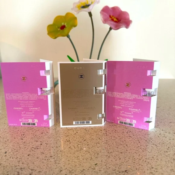 NWT Chanel Fragrance Trio with Pink, Gold, and Purple Accents - Picture 13 of 16